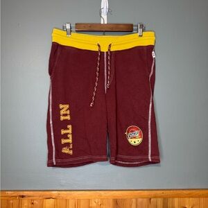 Jack‎ & Jones Maroon and Yellow Athletic Shorts, cavaliers